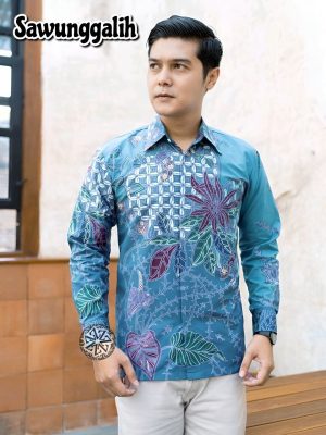 Kemeja Batik Tulis Sawunggalih Lengan panjang