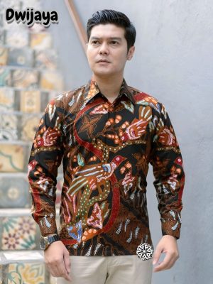 Kemeja Batik Tulis Dwijaya Lengan panjang