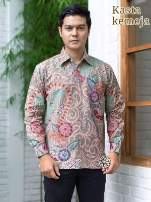 Kemeja Batik Tulis Kasta Lengan panjang
