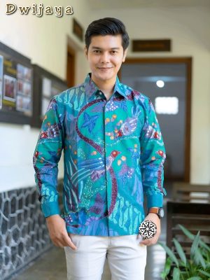 Kemeja Batik Tulis Dwijaya Lengan panjang
