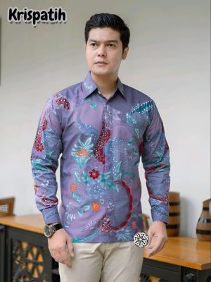 Kemeja Batik Tulis Krispatih Lengan panjang