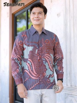 Kemeja Batik Tulis Senopati Lengan panjang