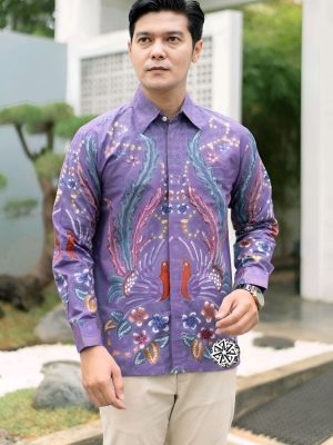 Kemeja Batik Tulis Handmade Lengan panjang
