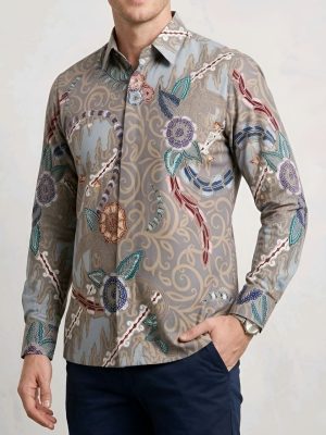 Kemeja Batik Tulis Kasta Lengan panjang