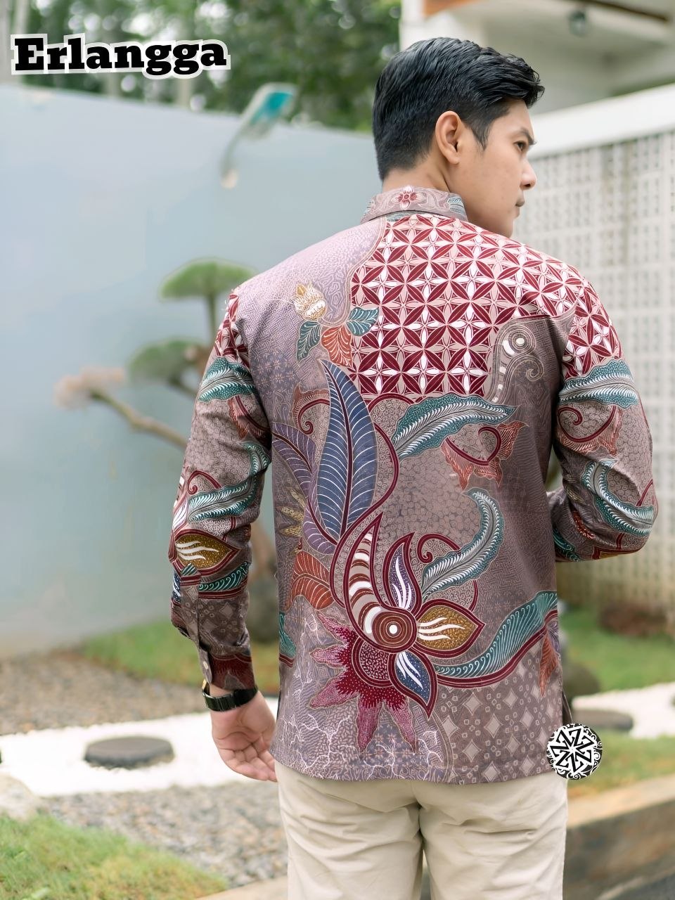 Kemeja Batik Tulis Erlangga Lengan panjang - Gambar 2