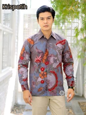Kemeja Batik Tulis Krispatih Lengan panjang