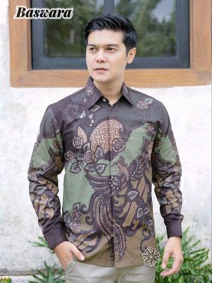 Kemeja Batik Tulis Baswara Lengan panjang