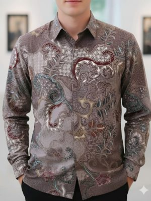 Kemeja Batik Tulis Handmade Lengan panjang