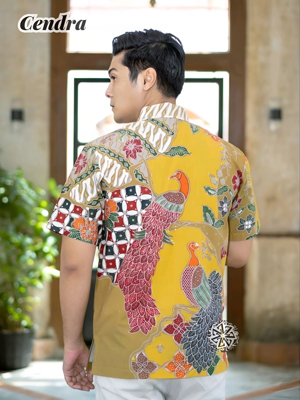 Kemeja Batik Tulis Motif Cendra Lengan pendek - Gambar 2