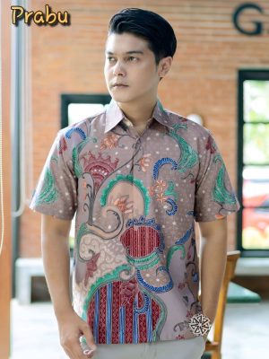 Kemeja Batik Tulis Motif Prabu Lengan pendek