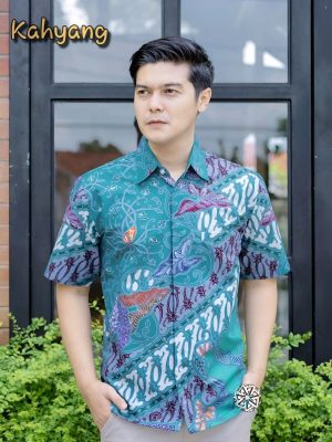 Kemeja Batik Tulis Motif Kahyang Lengan pendek