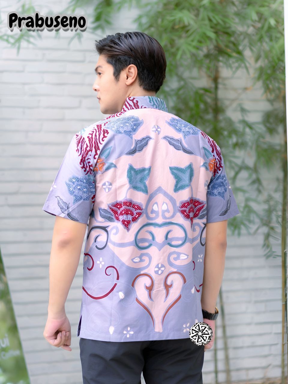 Kemeja Batik Tulis Motif Prabuseno Lengan pendek - Gambar 2