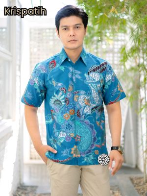 Kemeja Batik Tulis Handmade Lengan pendek