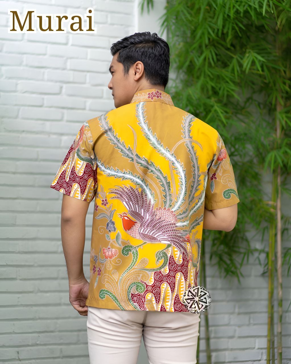 Kemeja Batik Tulis Motif Murai Lengan pendek - Gambar 2