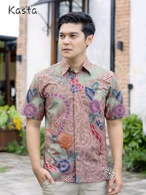 Kemeja Batik Tulis Motif Kasta Lengan pendek