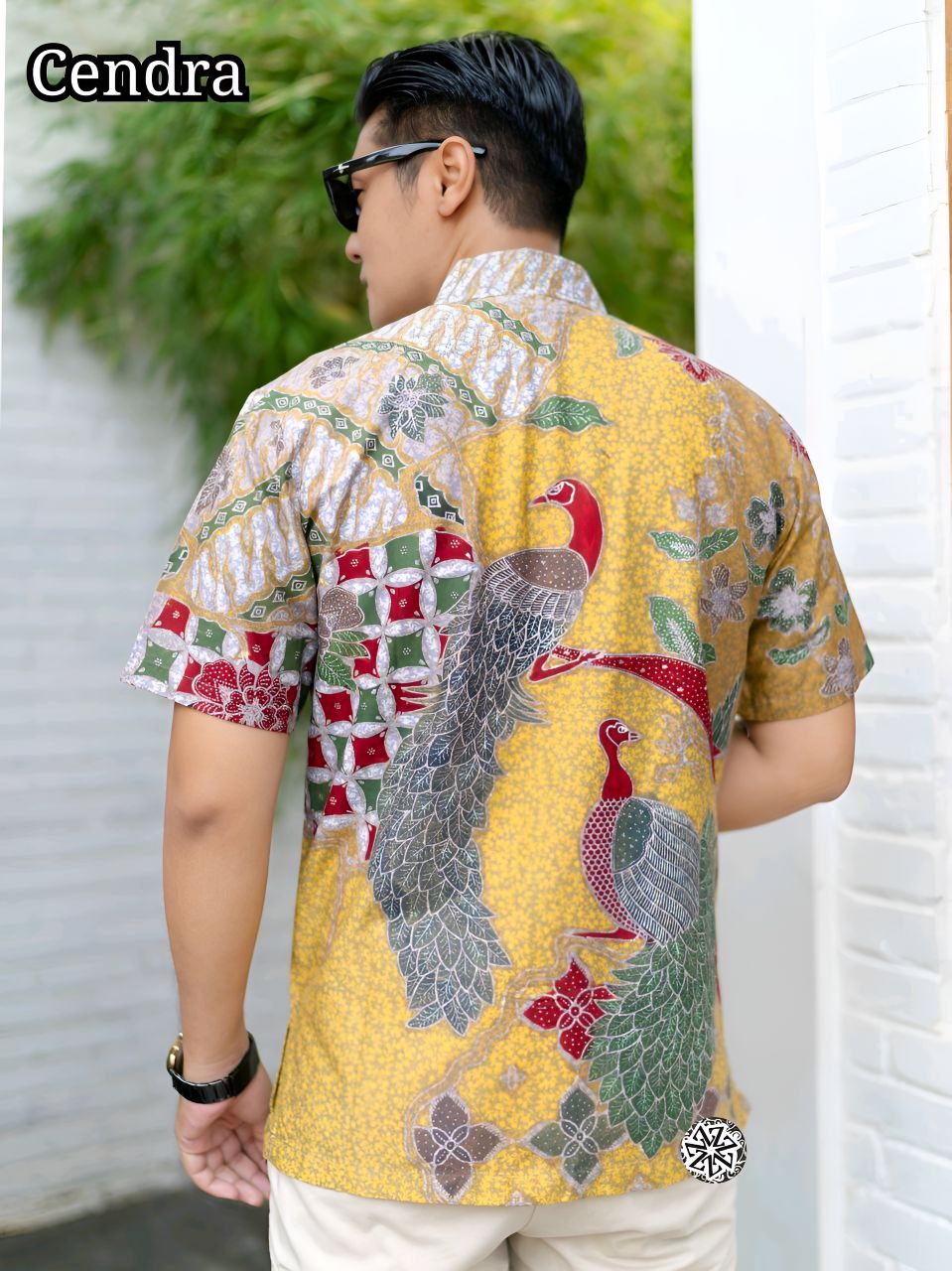 Kemeja Batik Tulis Motif Cendra Lengan pendek - Gambar 2